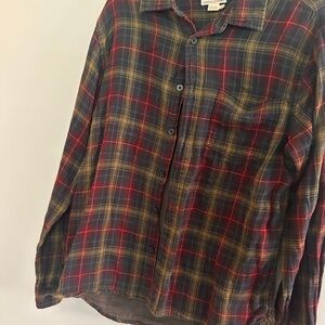 Carbon 2 cobalt Men's Plaid Shirt - Red and Blue